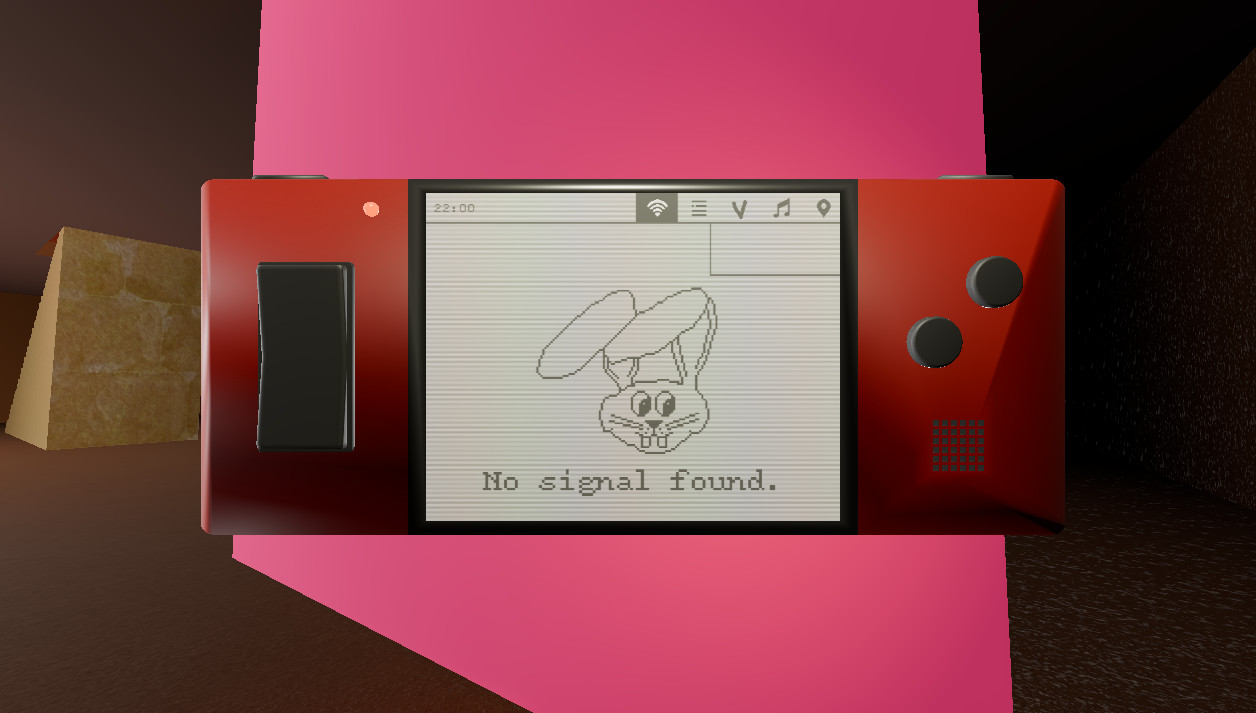 Game screenshot showing a hacking device